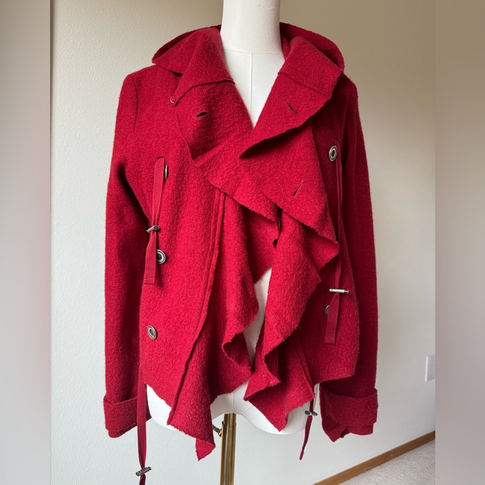 Free People Drapey Felted Wool Jacket